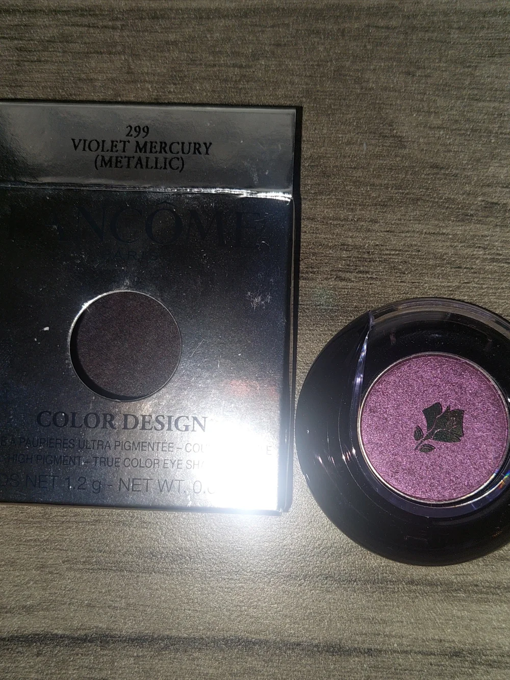 New Lancome Color Design Eyeshadow Full Size Violet Mercury 299 Metallic Rare
